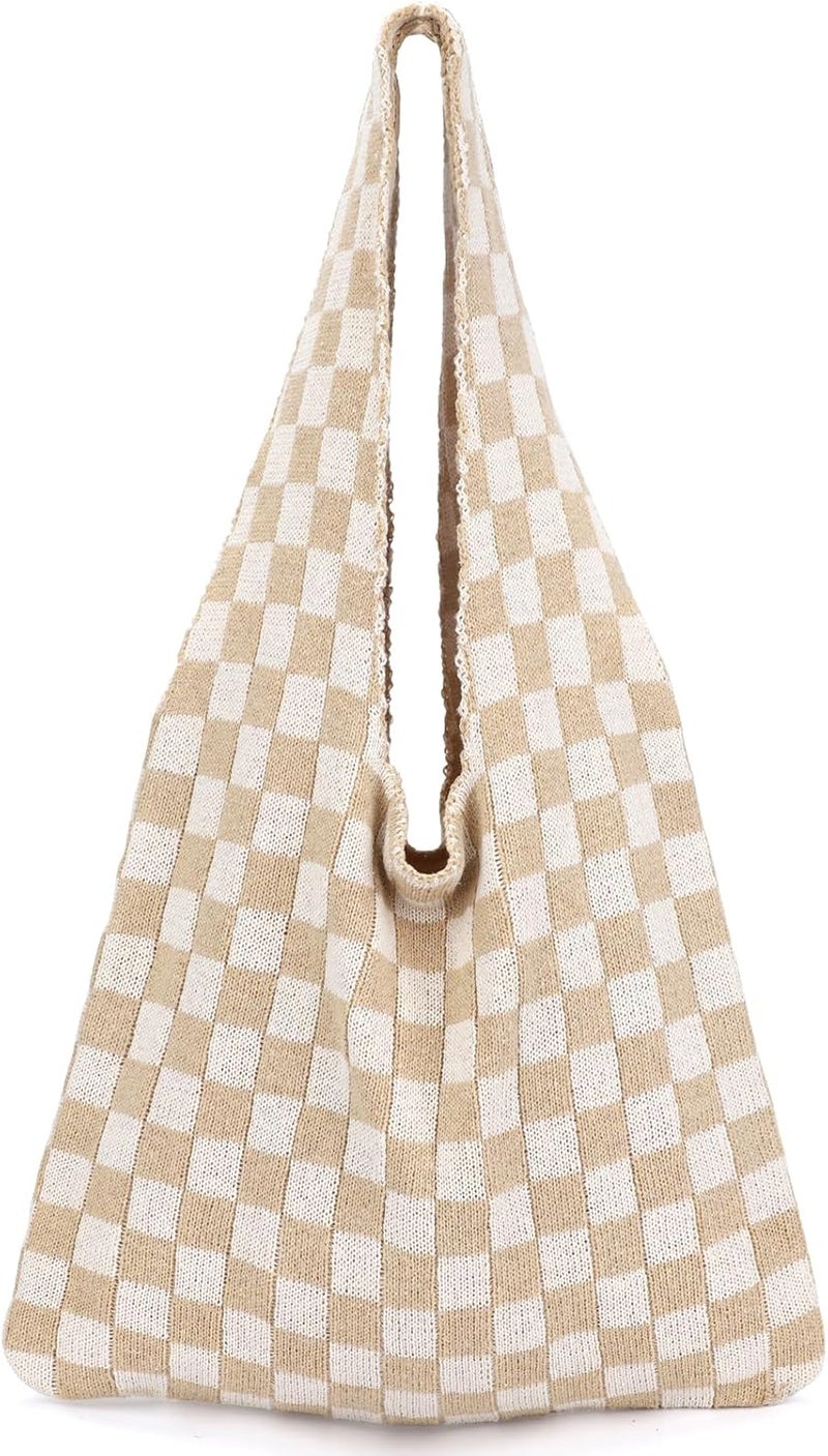 Hatisan Crochet Bags for Women - Summer Beach Tote, Aesthetic Hippie Knit Bag - Image 1